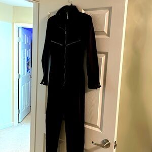 Free People Lennox denim jumpsuit